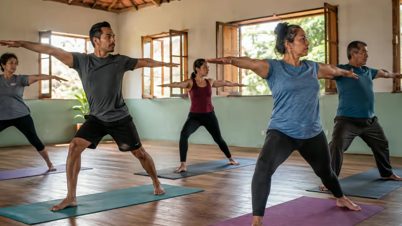 Preparación práctica para posturas de yoga en MX