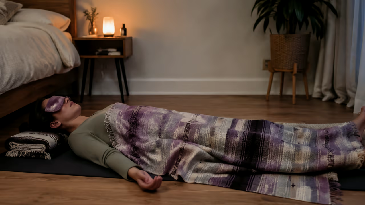 Secuencia y apoyos para yoga nidra en MX