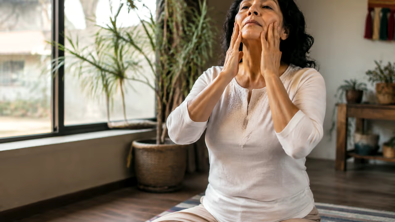 Secuencia y apoyos para postura de yoga en PE