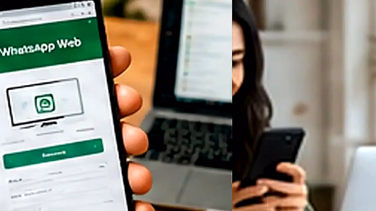 Uso de WhatsApp Web en escritorio y teléfono en Perú