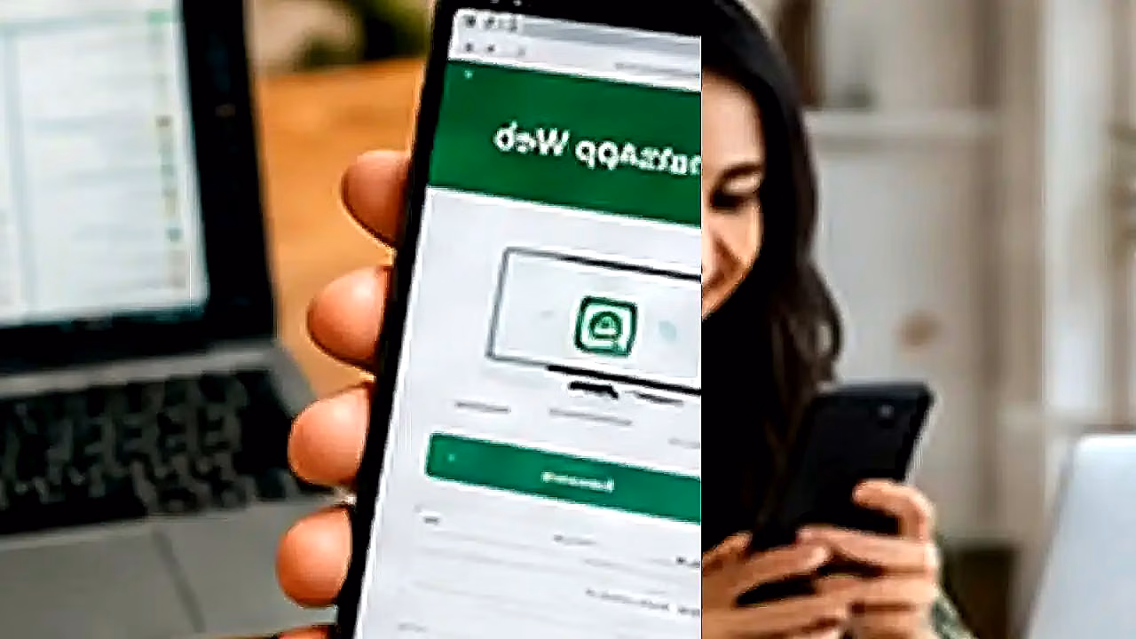 Uso de WhatsApp Web en escritorio y teléfono en Perú