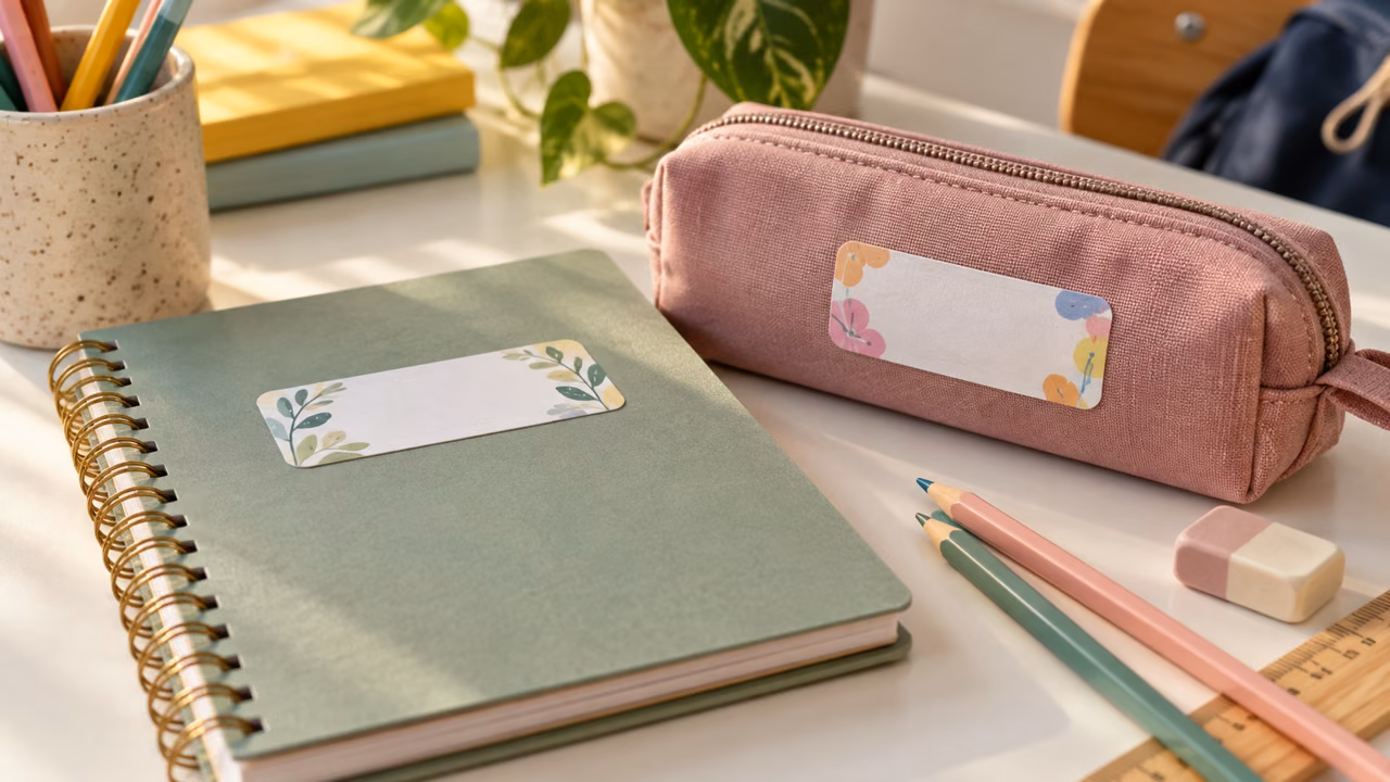 Etiquetas para útiles escolares: diez diseños imprimibles