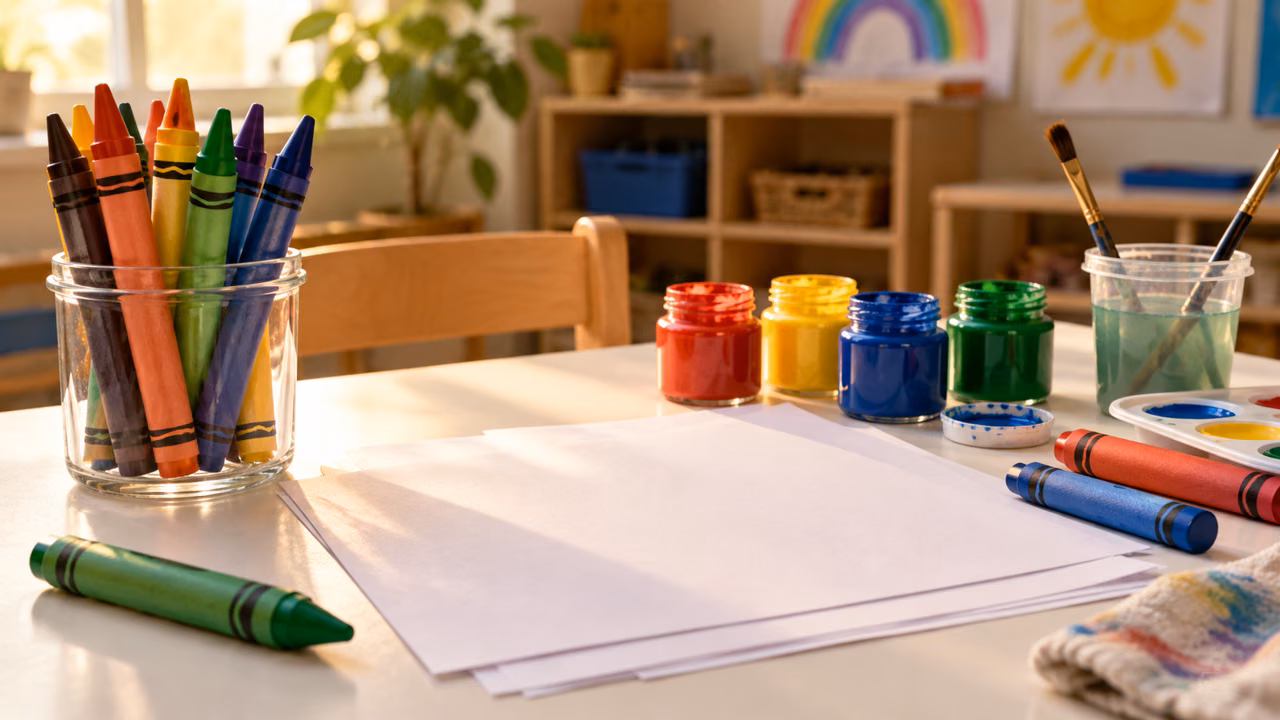 Materiales escolares para los materiales para educación inicial
