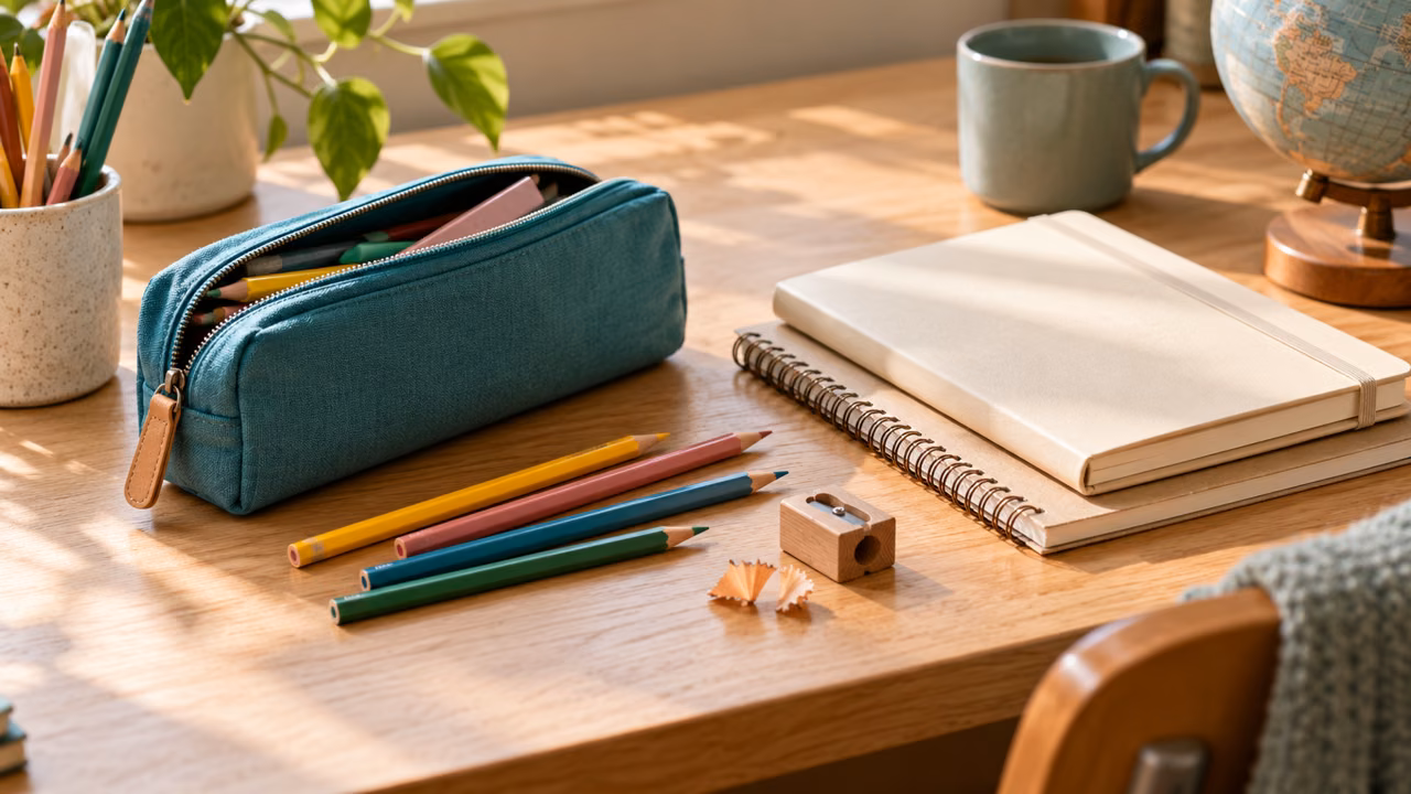 Materiales escolares para la guía de útiles escolares