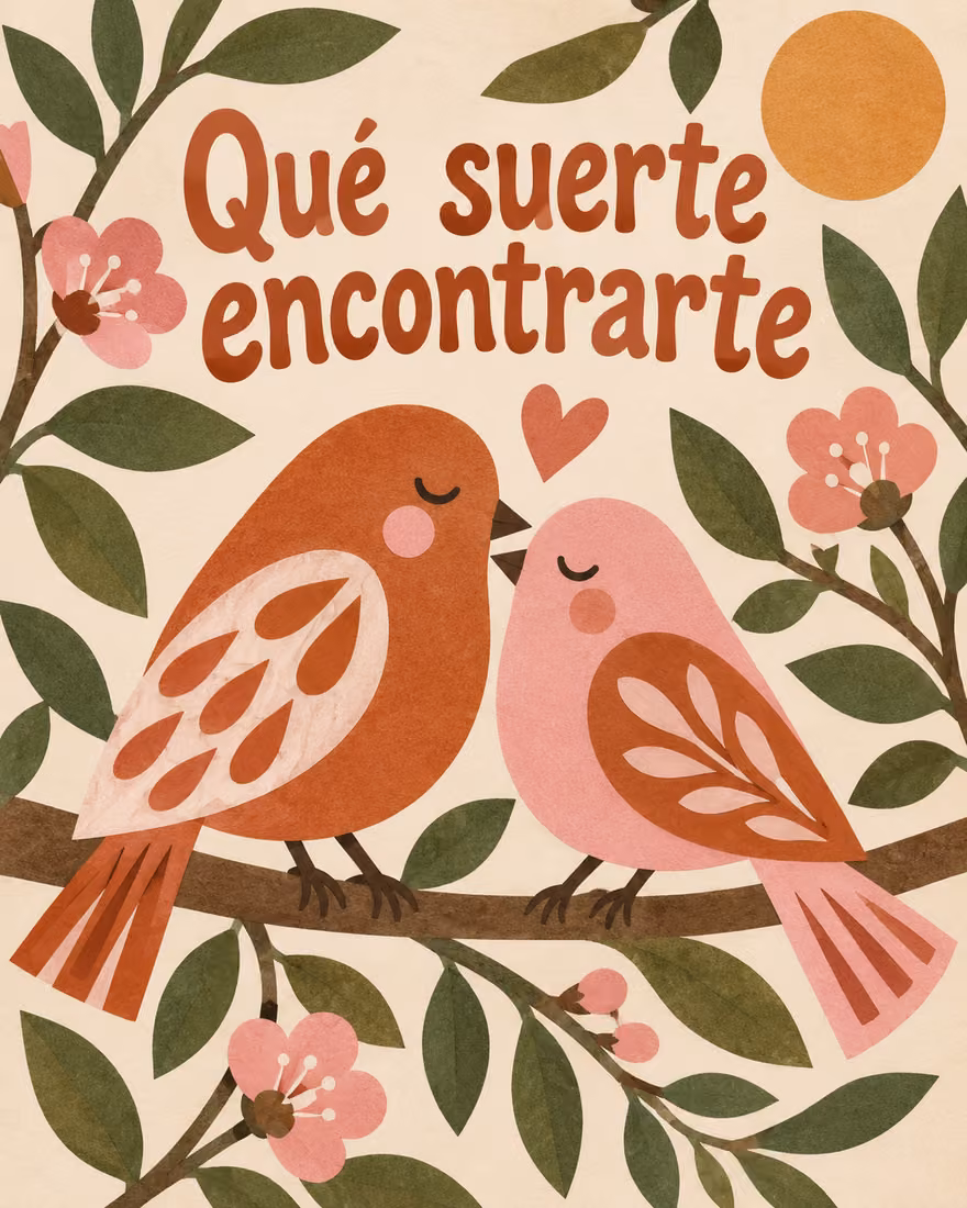 Qué suerte encontrarte