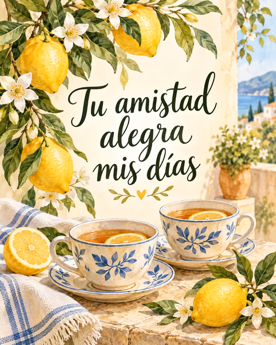 Tu amistad alegra mis días