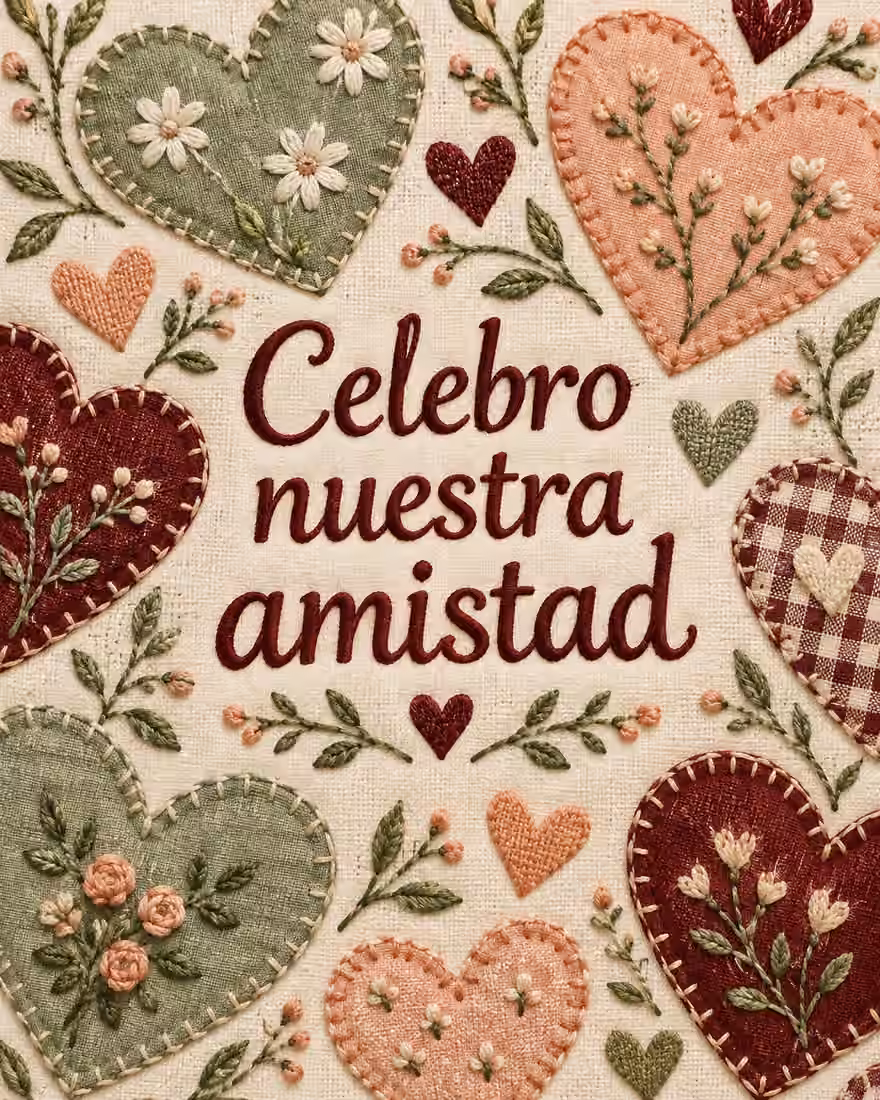 Celebro nuestra amistad