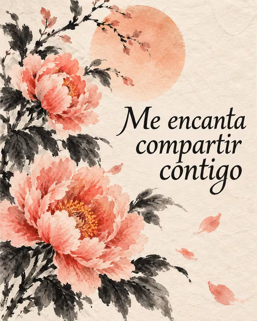 Me encanta compartir contigo