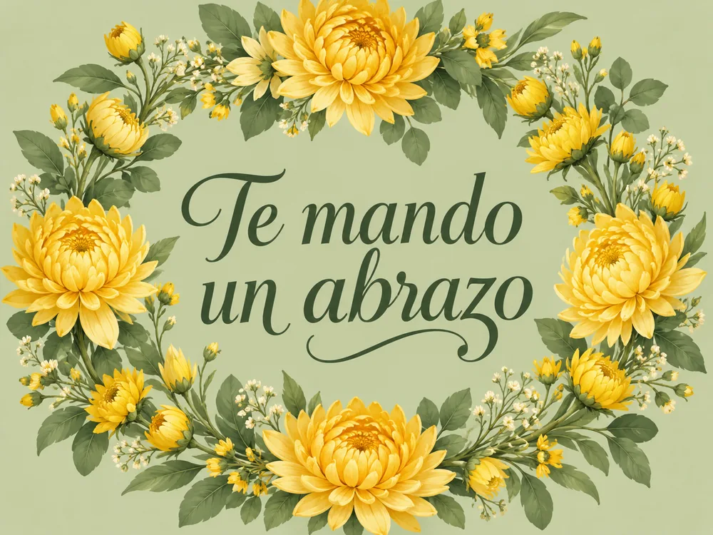 Te mando un abrazo