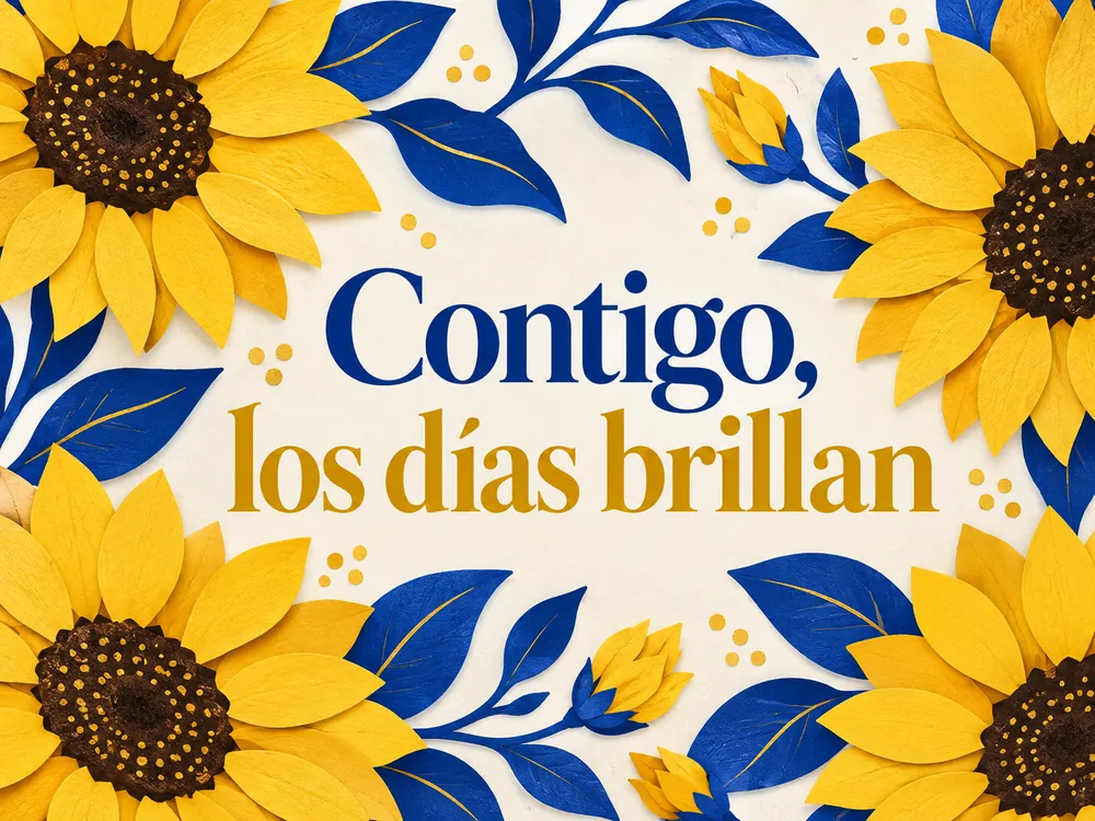 Contigo, los días brillan