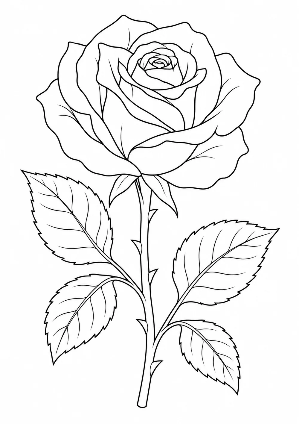 Rosa de pétalos superpuestos