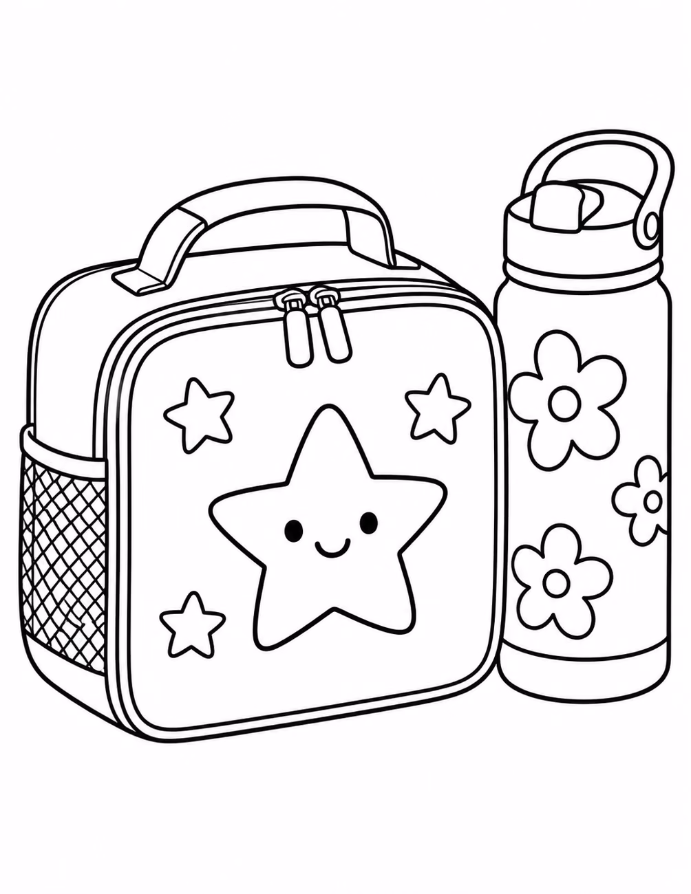Lámina de materiales escolares para colorear 9