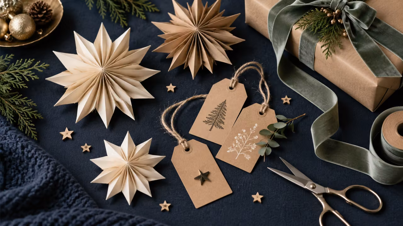 Escena ilustrativa para manualidades navidad