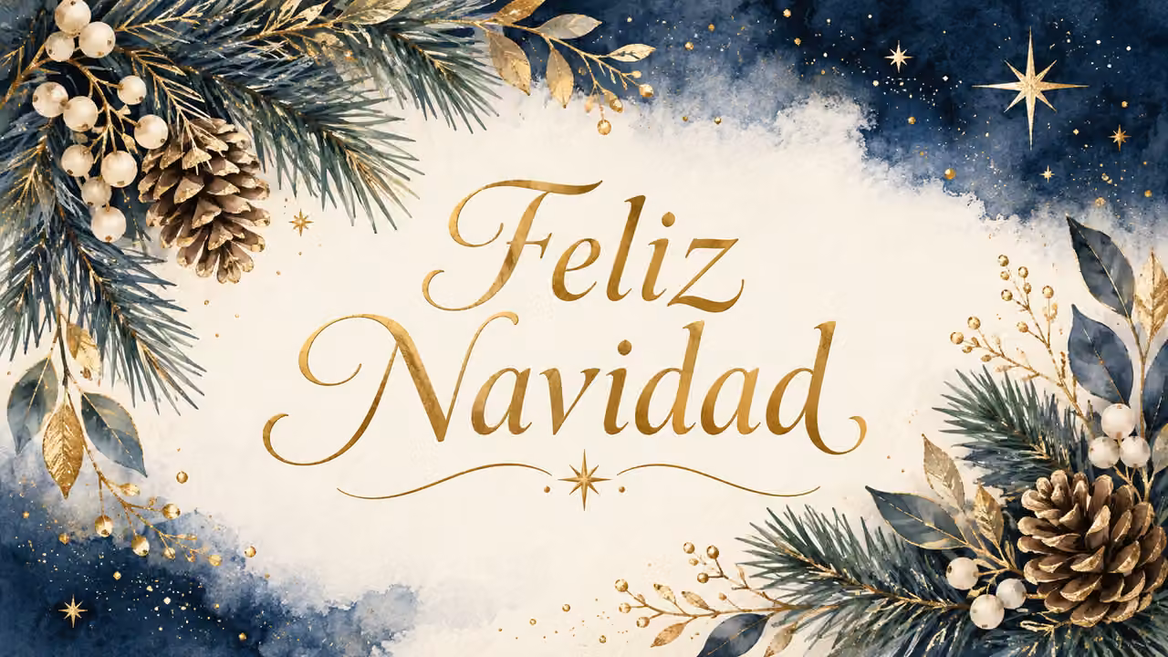 Tarjeta original: Feliz Navidad