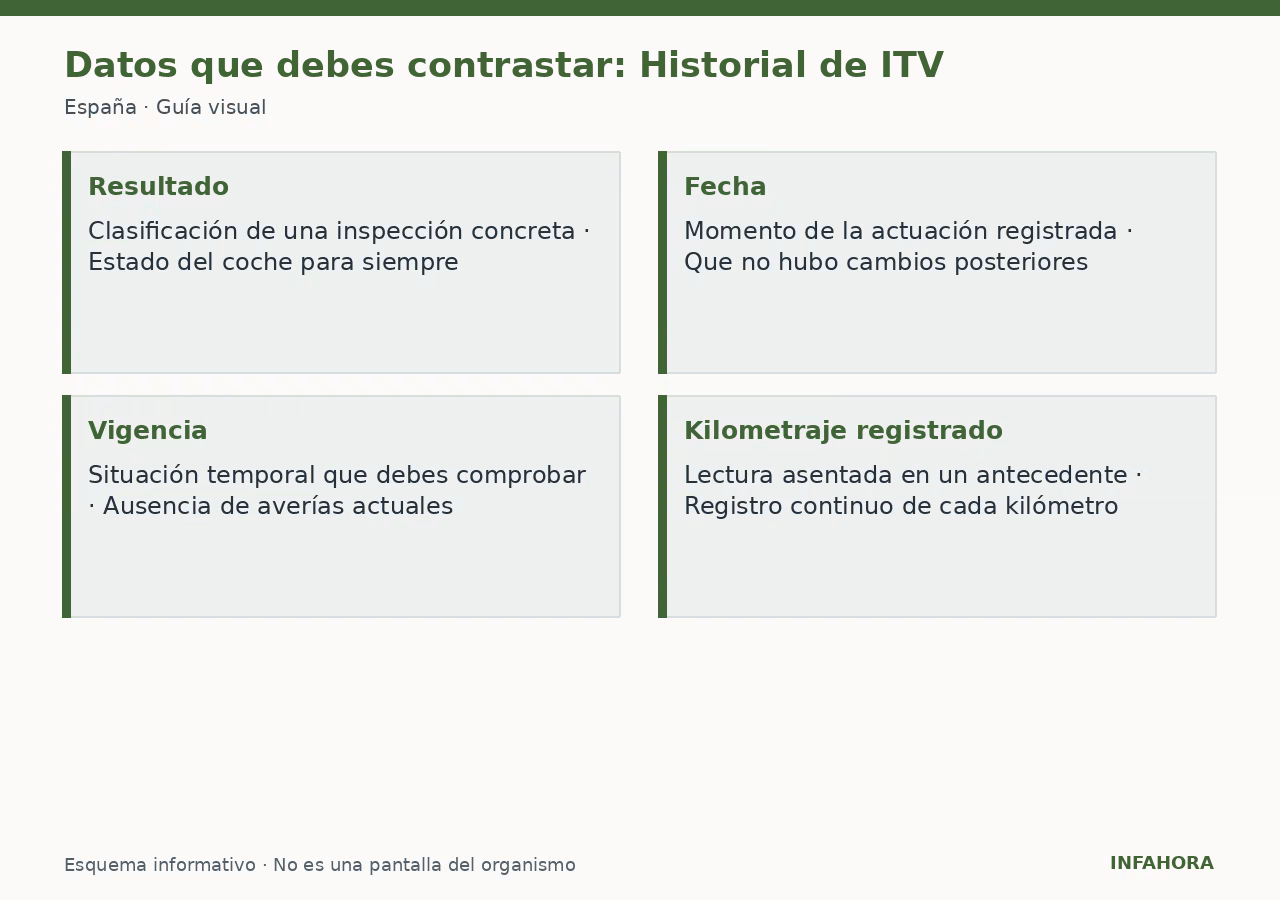Datos que debes contrastar: Historial de ITV
