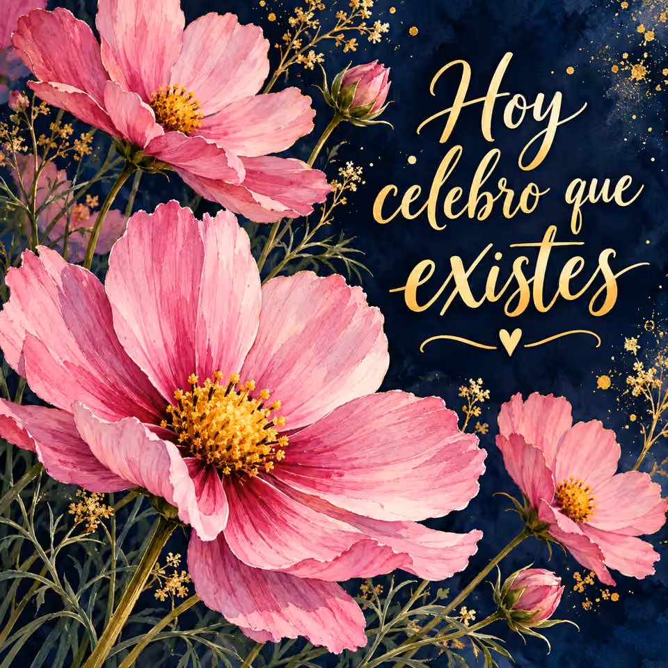 Hoy celebro que existes