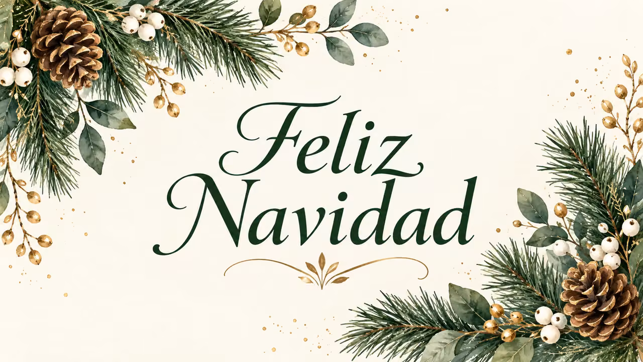 Tarjeta original: Feliz Navidad