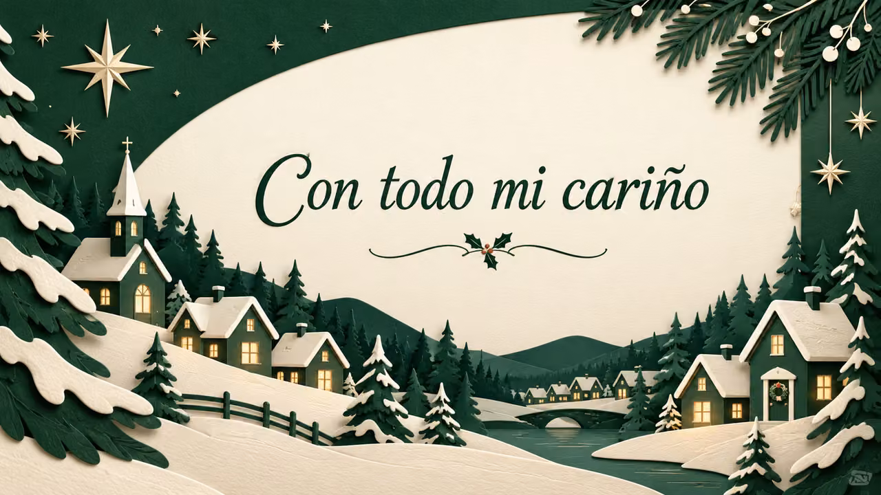 Tarjeta original: Con todo mi cariño