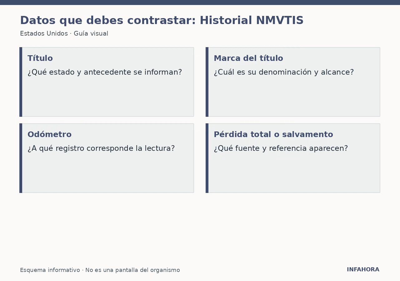 Datos que debes contrastar: Historial NMVTIS